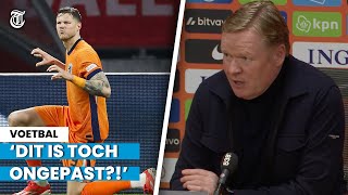 Koeman na Weghorstvraag Hersenloze mensen op social media [upl. by Fugazy993]