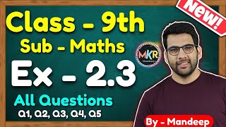 Class 9 Maths Ex 23 Q1 to Q5  Chapter 2 Polynomials  NCERT  MKR [upl. by Aratal217]