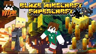 COMO HACER AL BLAZE DE MINECRAFT DE PAPERCRAFT 🔥🔥🔥🔥🔥 [upl. by Okihcas]