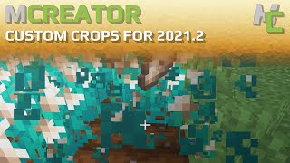 MCREATOR TUTORIAL Custom Crops  20212 [upl. by Berthold]