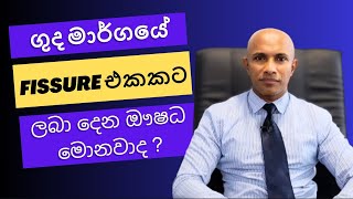 ගුද මාර්ගයේ fissure එකකට ලබා දෙන ඖෂධ මොනවාද  මහාචාර්ය දක්ෂිත වික්‍රමසිංහ [upl. by Kenna]