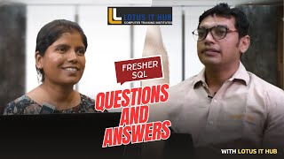 SQL Interview Questions and Answers Sql Interview Question and answer for Fresher  SQL Live Class [upl. by Anairad]