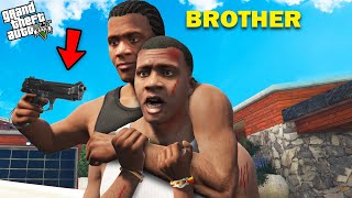 GTA 5  Franklin Fight With His Twin Brother In front of Franklins House  GTA 5 Mods [upl. by Nelyag]