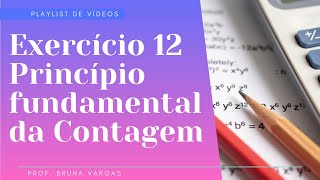 Exercício 12  Princípio Fundamental da Contagem  A política de determinado hospital exige que de 5 [upl. by Bekaj]