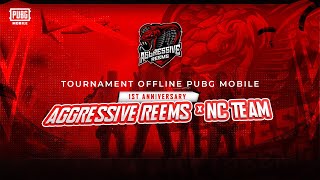 TOURNAMENT OFFLINE PUBGM 1st ANNIVERSARRY AGGRESSIVE REEMS x NC TEAM [upl. by Ongun]