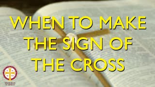 When to Make the Sign of the Cross  Greek Orthodox 101 [upl. by Sill366]