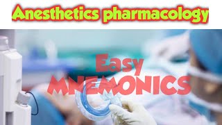 Anesthetics pharmacologyAnesthetics MNEMONICSgenerallocalinhaled anesthetics [upl. by Nitsruk700]