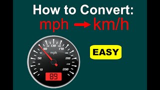 How to Convert mph to kmh mph to kph EASY [upl. by Angelia61]