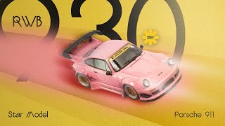 Diecast Detail Tapi Unlincesed Review Star Model RWB 930  Porsche 911 [upl. by Ahsircal853]