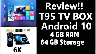 T95 TV Box Android 100 Quadcore 64 GB Storage 4GB RAM English [upl. by Kara-Lynn280]