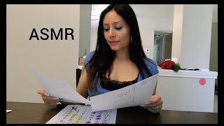 ASMR Organizing  sorting papers and magazine page turning lots of paper sounds [upl. by Ardnasxela]