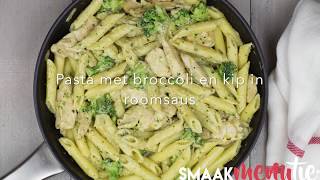 Pasta met broccoli en kip in roomsaus [upl. by Chemosh]