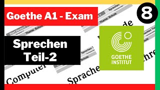 Goethe Zertifikat A1SD1  Sprechen Teil 2 Q and A  PART 4 [upl. by Irolav]