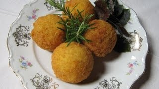 Arancini di riso  Corsi in cucina [upl. by Milewski]