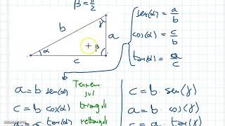 Trigonometria  Teoremi sui triangoli rettangoli area di un triangolo e teorema della corda [upl. by Irrehc621]