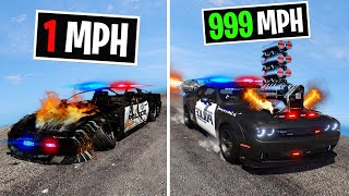 Upgrading Slowest to Fastest Police Car on GTA 5 RP [upl. by Arrakat]