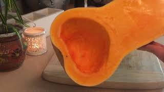 HOW TO COOK BUTTERNUT SQUASH  MICROWAVE OR ROASTED [upl. by Dnomal]