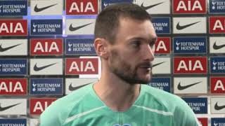 Hugo Lloris Post Match Interview Tottenham vs Everton 10 [upl. by Ametaf]