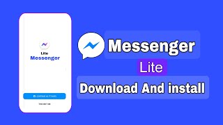 Messenger Lite Download And install [upl. by Artsa]