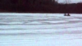 Motorcycle ice racing in Clifton Park New York [upl. by Bell]