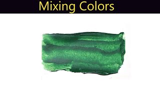 How To Make Phthalo Green Color Paint  Mixing Colors [upl. by Bikales156]