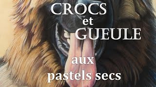 Peindre des Crocs de chien Pastels secs [upl. by Yziar]