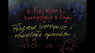 Połączenie szeregowe i równoległe oporników odbiorników  Prąd stały  LO3 [upl. by Iralam]