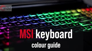 How to change MSI laptops keyboard colour  CandidTechnology [upl. by Durnan]