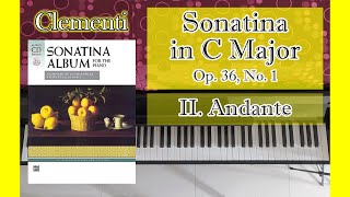 05  Clementi  Sonatina Op36 No1 II Andante  Sonatina Album [upl. by Cherry]