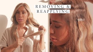 Remove amp reapply tape in hair extensions  I FOUND A BETTER WAY [upl. by Lauro]