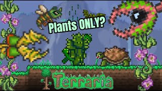 Can You Beat Terraria With Only PLANT Weapons [upl. by Sherburn804]