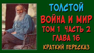 Война и мир Том 1 Часть 2 Глава 16 Краткое содержание [upl. by Tibbetts706]