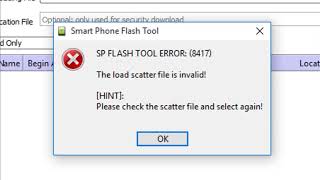 CARA MENGATASI SP FLASH TOOL ERROR 8417 DAN INCORRECT SCATTER FILE FORMAT [upl. by Zakarias]