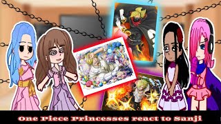 One Piece Princesses react to Sanji  Sanji Vs Queen  gacha react [upl. by Lehcin]