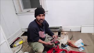 How to relocate a radiator pipe or radiator using pex [upl. by Ecinrev]