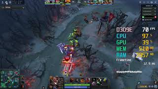 GeForce GT 1030  AMD Athlon X4 860K  Dota 2 FPS Test [upl. by Kokoruda]