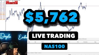 Live Trading NAS100 5762 Under 2 Hours Using Supply amp Demand Strategy FOREX [upl. by Jilly]