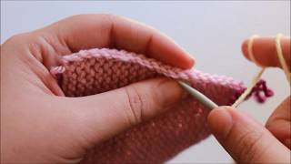 Applied Icord Edging For Knitting [upl. by Jarib786]