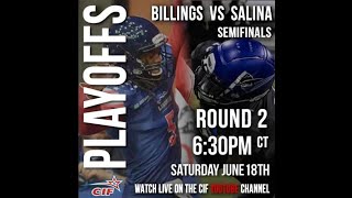 Salina Liberty vs Billings Outlaws 2022 Playoffs 061822 [upl. by Claiborn]