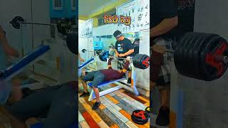 130 kg bench press body weight 68 motivation sports gym [upl. by Onifled]