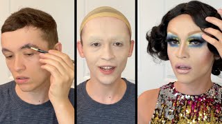 Drag Basics How to Glue Down Your Eyebrows [upl. by Ileak938]