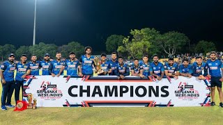 SRI LANKA BEAT WEST INDES 21 WITH EASE 3 MATCH T20 SERIES 2024 SERIES REVIEW [upl. by Attenal863]