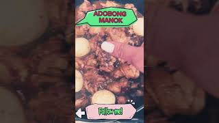 Adobong Manok with Eggs subscribers food youtube cooking recipe adobongmanok foodie [upl. by Enelyaj]