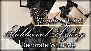 CredenzaSideboard styling decorate with me [upl. by Sudaorb]