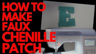 How to make a Faux Chenille Patch DIY [upl. by Pederson]