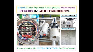 Rotork Actuator MaintenanceRotork Actuator Maintenance ProcedureTroubleshooting of Rotork MOV [upl. by Cecil70]