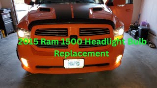 Ram 1500 How To Replace A Headlight Bulb [upl. by Linda]