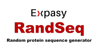 How to generate random protein sequences  Expasys RandSeq tool  Bioinformatics important tools [upl. by Raymund172]