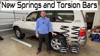 100 Series Springs amp Torsion Bar Replacement Suspension Refresh PT 1 [upl. by Ainocal174]