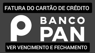 Como ver vencimento da fatura Banco Pan [upl. by Elayne]